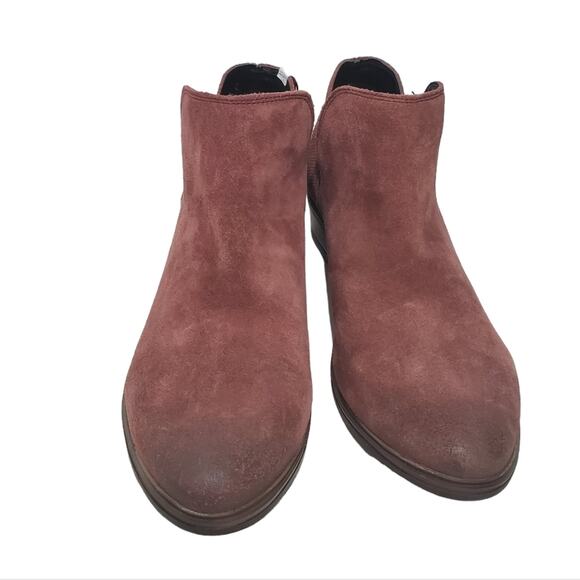 NWT Crevo | Leighton Perforated Suede Leather Distressed Ankle Booties - Picture 6 of 11